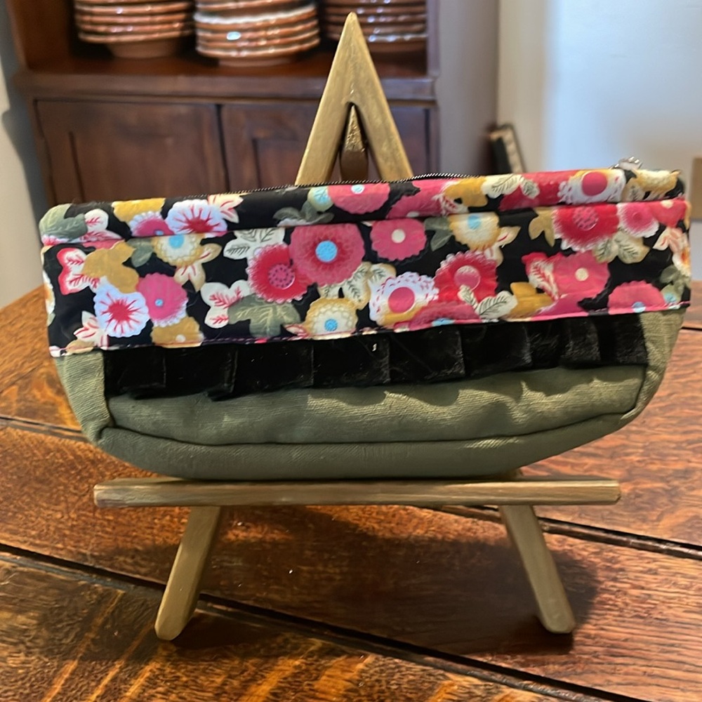 Pouch Handmade 9” Makeup or Notions